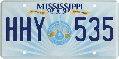 MS license plate HHY535