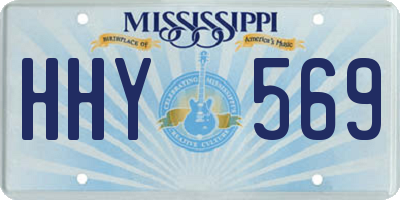 MS license plate HHY569