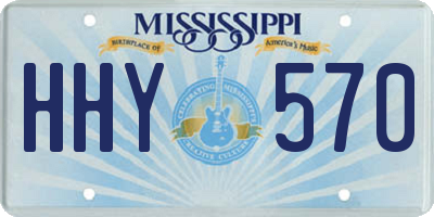 MS license plate HHY570
