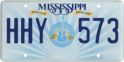 MS license plate HHY573