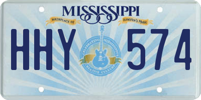 MS license plate HHY574