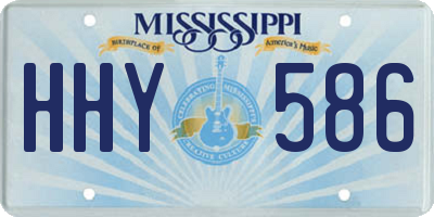 MS license plate HHY586