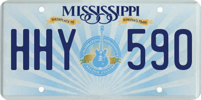 MS license plate HHY590