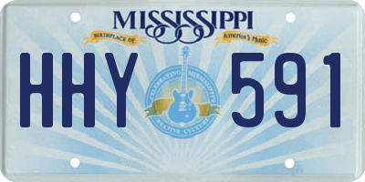 MS license plate HHY591