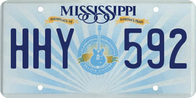 MS license plate HHY592