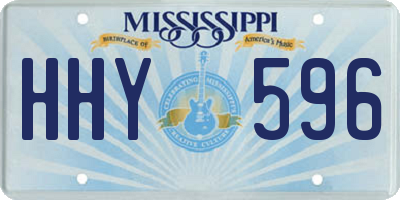 MS license plate HHY596