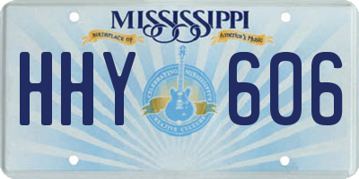 MS license plate HHY606