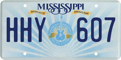 MS license plate HHY607