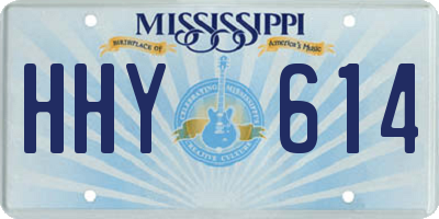 MS license plate HHY614