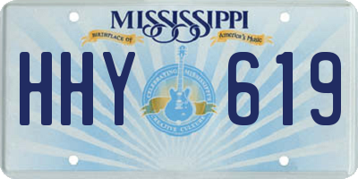 MS license plate HHY619