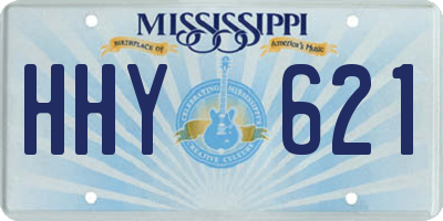 MS license plate HHY621