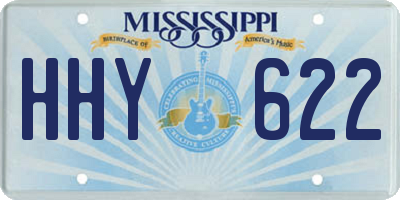 MS license plate HHY622