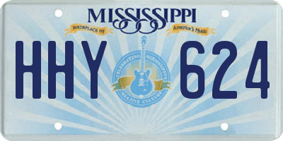 MS license plate HHY624