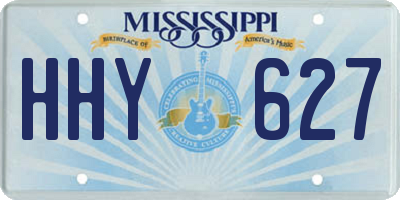 MS license plate HHY627