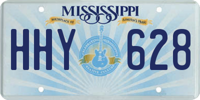 MS license plate HHY628