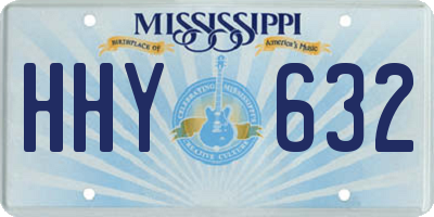 MS license plate HHY632