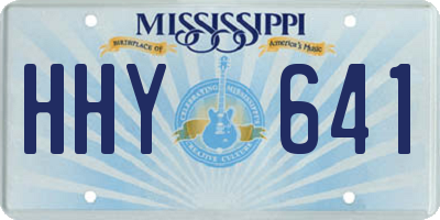 MS license plate HHY641