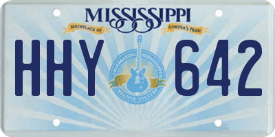 MS license plate HHY642