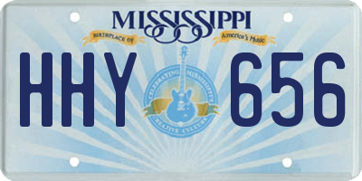 MS license plate HHY656