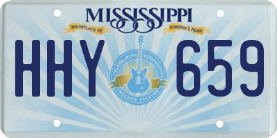 MS license plate HHY659