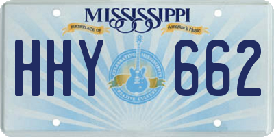 MS license plate HHY662