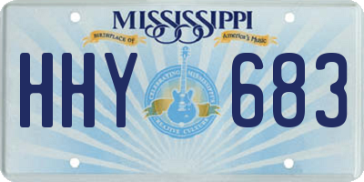 MS license plate HHY683