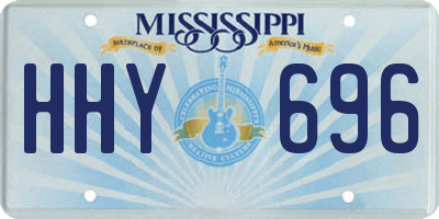 MS license plate HHY696
