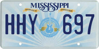 MS license plate HHY697