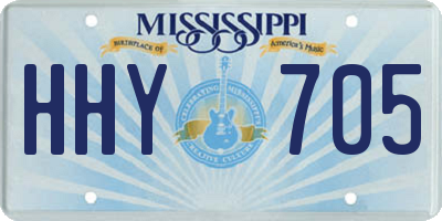 MS license plate HHY705