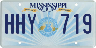 MS license plate HHY719