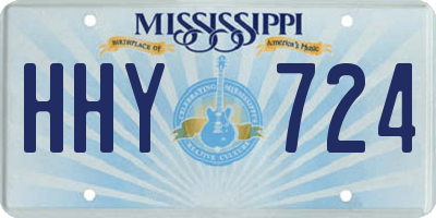 MS license plate HHY724
