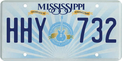 MS license plate HHY732