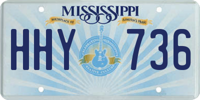 MS license plate HHY736