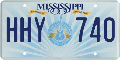 MS license plate HHY740