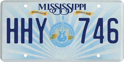 MS license plate HHY746