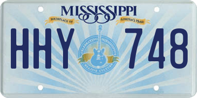 MS license plate HHY748