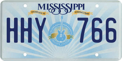 MS license plate HHY766