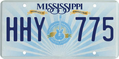 MS license plate HHY775