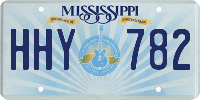 MS license plate HHY782