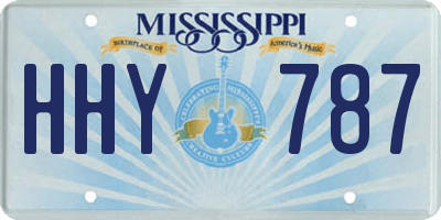 MS license plate HHY787