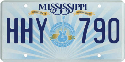 MS license plate HHY790