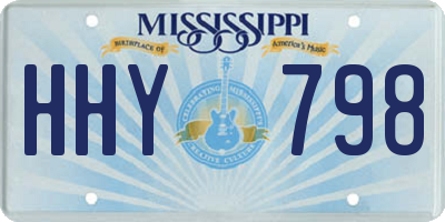 MS license plate HHY798