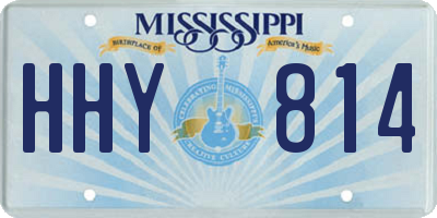 MS license plate HHY814