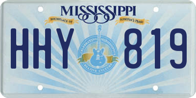 MS license plate HHY819