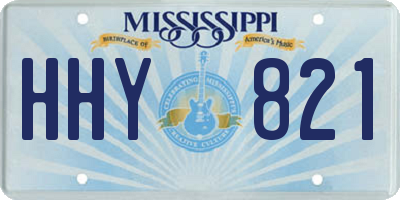 MS license plate HHY821