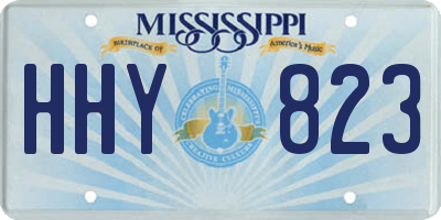 MS license plate HHY823