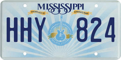 MS license plate HHY824