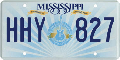 MS license plate HHY827