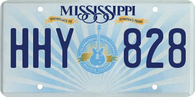 MS license plate HHY828