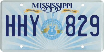 MS license plate HHY829